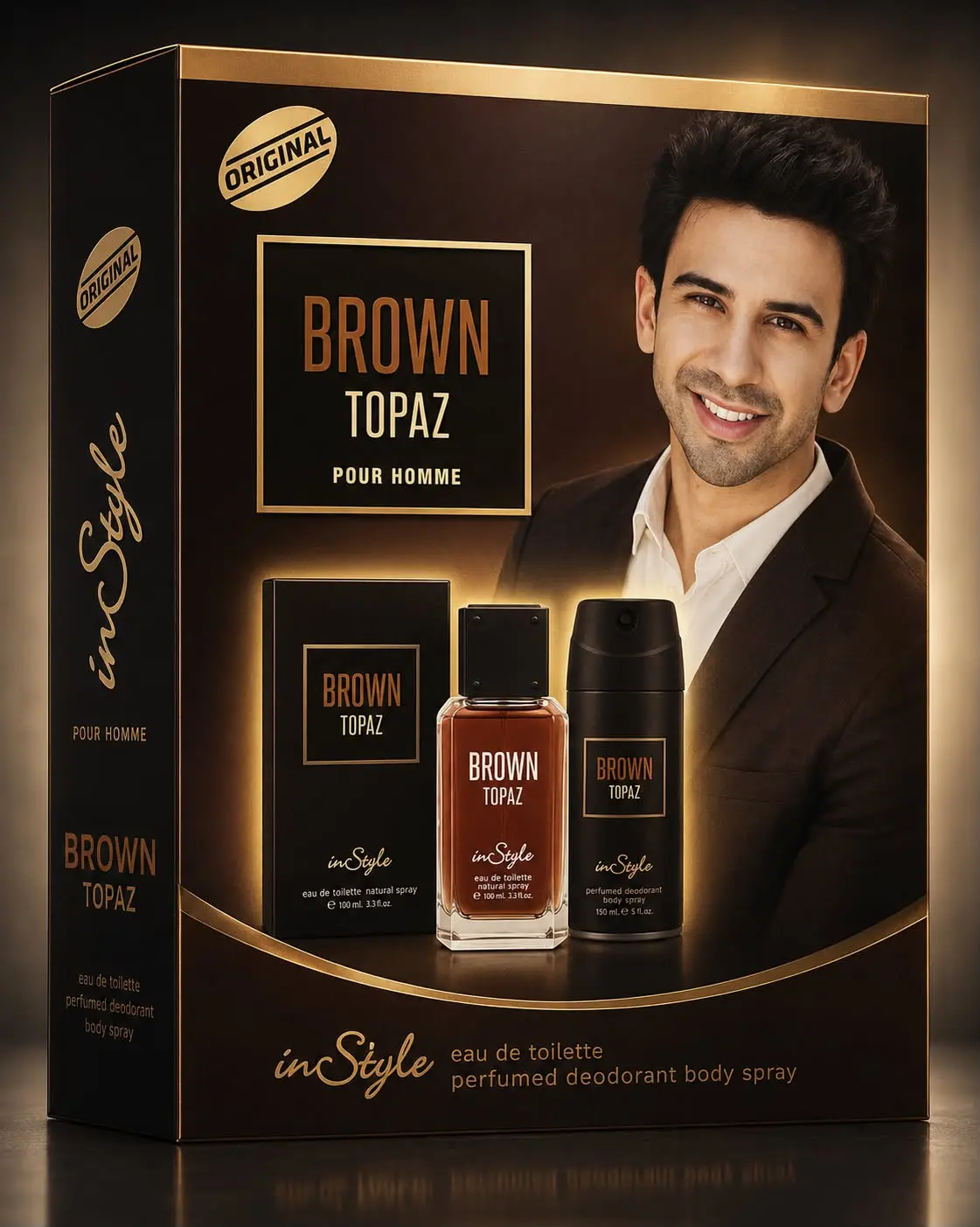 IN STYLE _ BROWN TOPAZ GIFT BOX